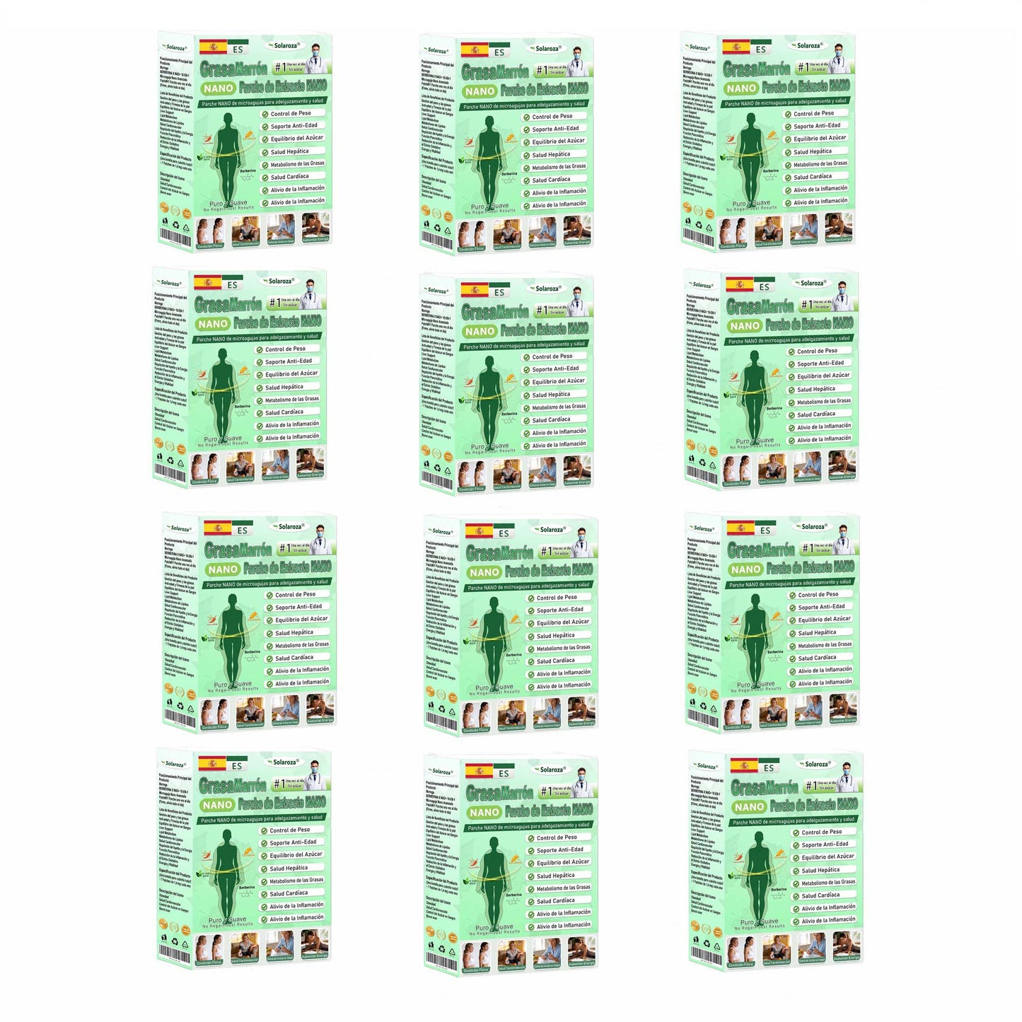 💚Tienda oficial | 🍋Solaroza® Moringa & Berberine 10-IN-1 Advanced Nano Microneedle 1 Patch (una vez al día, cambios visibles en 7 días) ✅ obesidad, Diabetes, Apnea del sueño, y problemas articulares-1