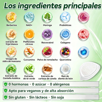 ❄️Tienda oficial | 🍋Solaroza® Moringa & Berberine 10-IN-1 Advanced Nano Microneedle 1 Patch (una vez al día, cambios visibles en 7 días) ✅ obesidad, Diabetes, Apnea del sueño, y problemas articulares